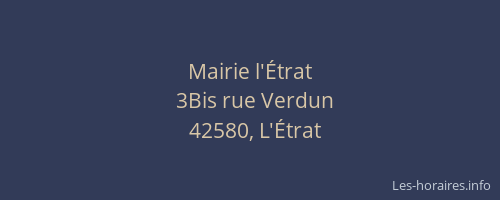 Mairie l'Étrat