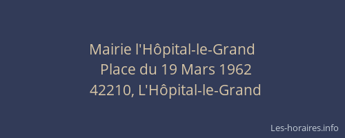 Mairie l'Hôpital-le-Grand