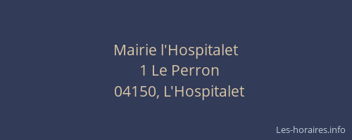 Mairie l'Hospitalet