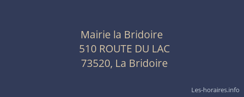 Mairie la Bridoire
