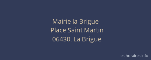 Mairie la Brigue