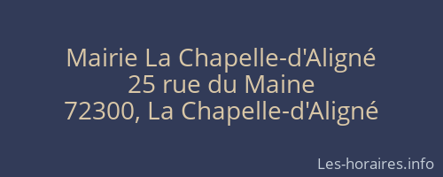Mairie La Chapelle-d'Aligné