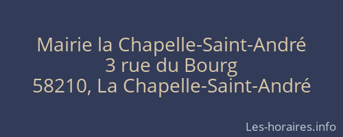Mairie la Chapelle-Saint-André