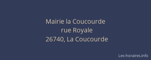 Mairie la Coucourde