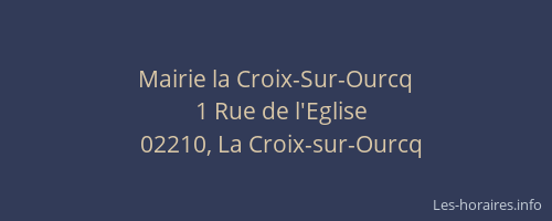 Mairie la Croix-Sur-Ourcq