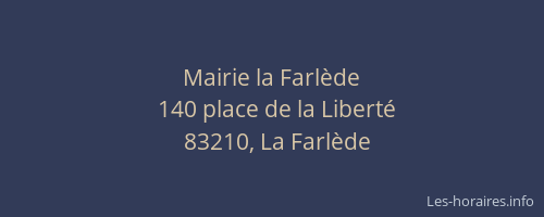 Mairie la Farlède