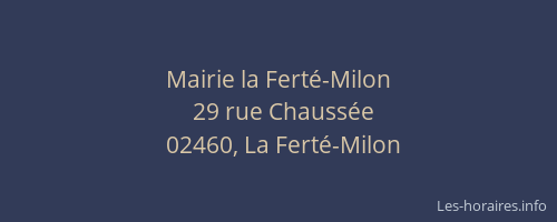 Mairie la Ferté-Milon