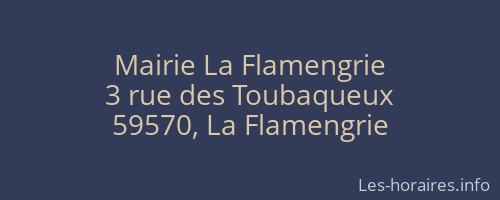 Mairie La Flamengrie