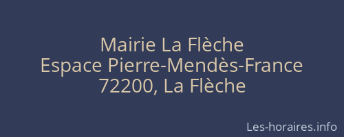 Mairie La Flèche