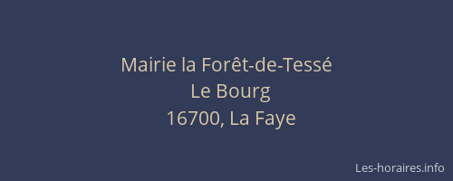 Mairie la For&ecirc;t-de-Tess&eacute;