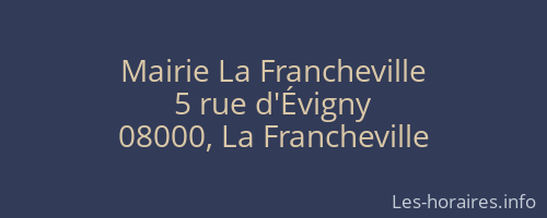 Mairie La Francheville