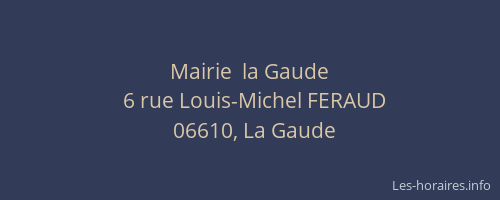 Mairie  la Gaude