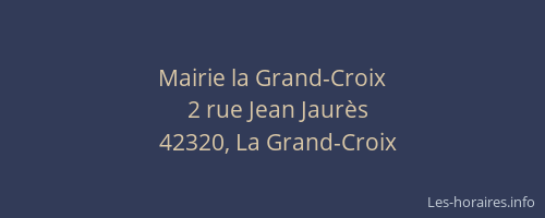 Mairie la Grand-Croix