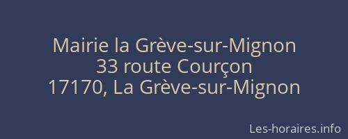 Mairie la Grève-sur-Mignon
