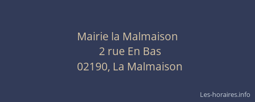 Mairie la Malmaison