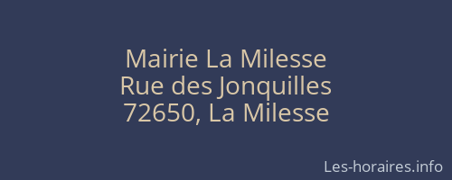 Mairie La Milesse