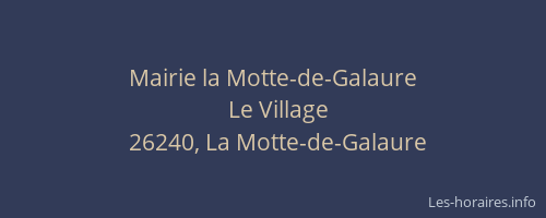 Mairie la Motte-de-Galaure