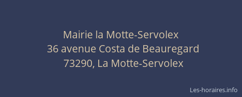 Mairie la Motte-Servolex