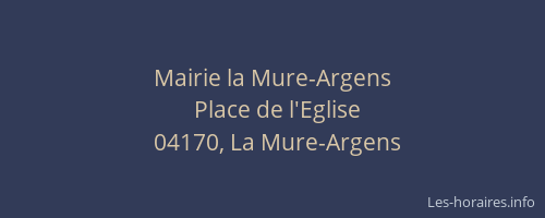 Mairie la Mure-Argens