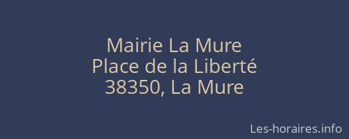 Mairie La Mure