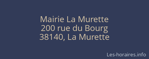 Mairie La Murette