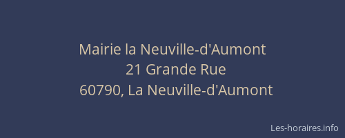 Mairie la Neuville-d'Aumont