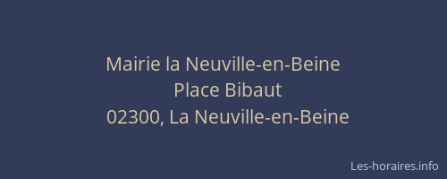 Mairie la Neuville-en-Beine