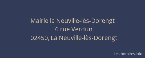 Mairie la Neuville-lès-Dorengt