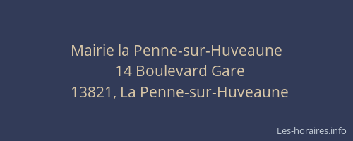 Mairie la Penne-sur-Huveaune