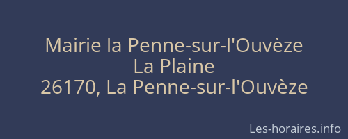 Mairie la Penne-sur-l'Ouvèze
