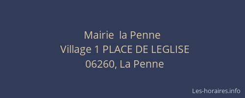 Mairie  la Penne