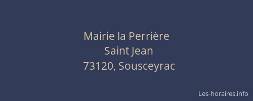 Mairie la Perri&egrave;re