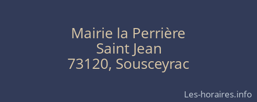 Mairie la Perrière