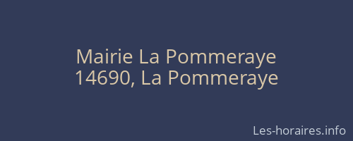 Mairie La Pommeraye