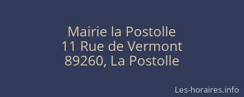 Mairie la Postolle