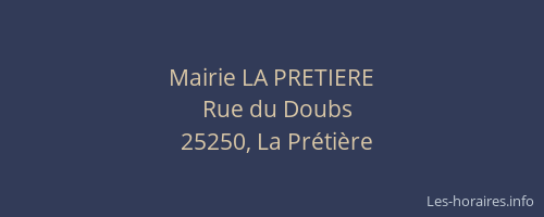 Mairie LA PRETIERE