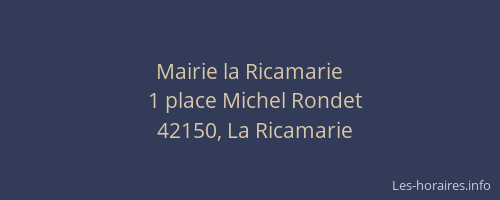 Mairie la Ricamarie