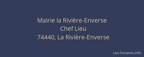Mairie la Rivière-Enverse
