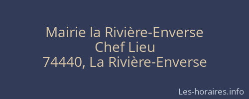 Mairie la Rivière-Enverse