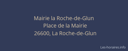 Mairie la Roche-de-Glun