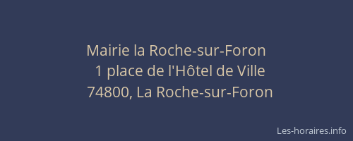 Mairie la Roche-sur-Foron