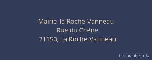 Mairie  la Roche-Vanneau