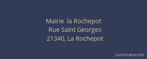 Mairie  la Rochepot
