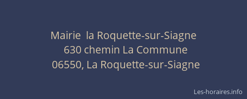 Mairie  la Roquette-sur-Siagne