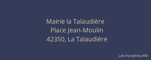 Mairie la Talaudière