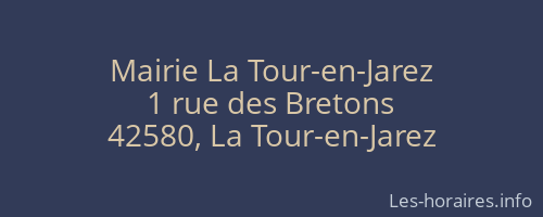 Mairie La Tour-en-Jarez