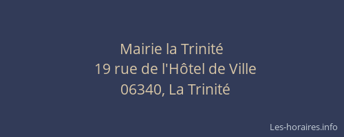 Mairie la Trinité