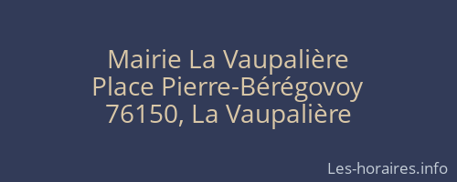 Mairie La Vaupalière