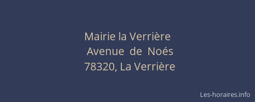 Mairie la Verri&egrave;re