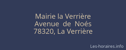 Mairie la Verrière
